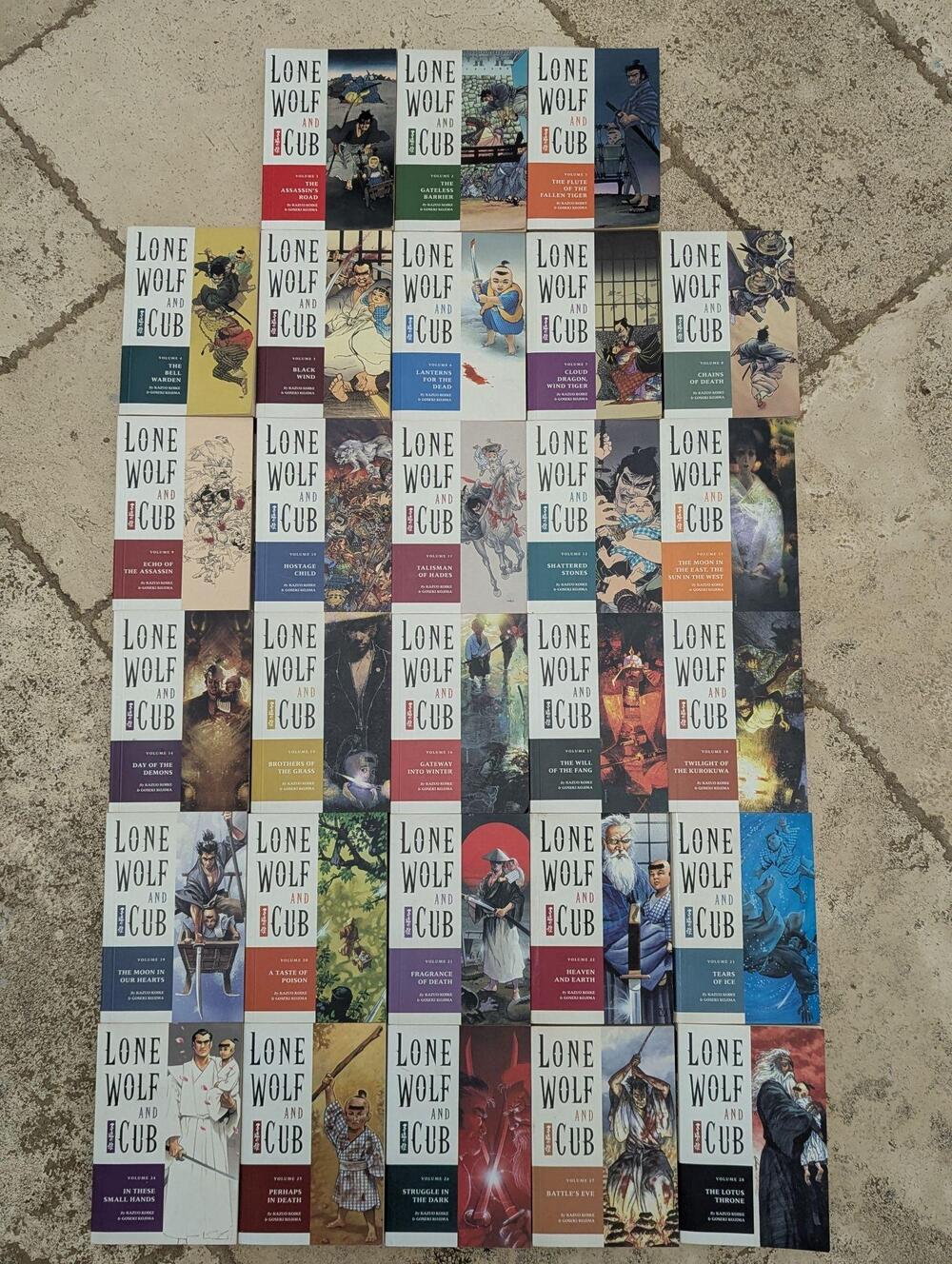 Lone Wolf And Cub Vol 1-28 Complete Set Kazuo Koike Dark Horse Manga Paperback